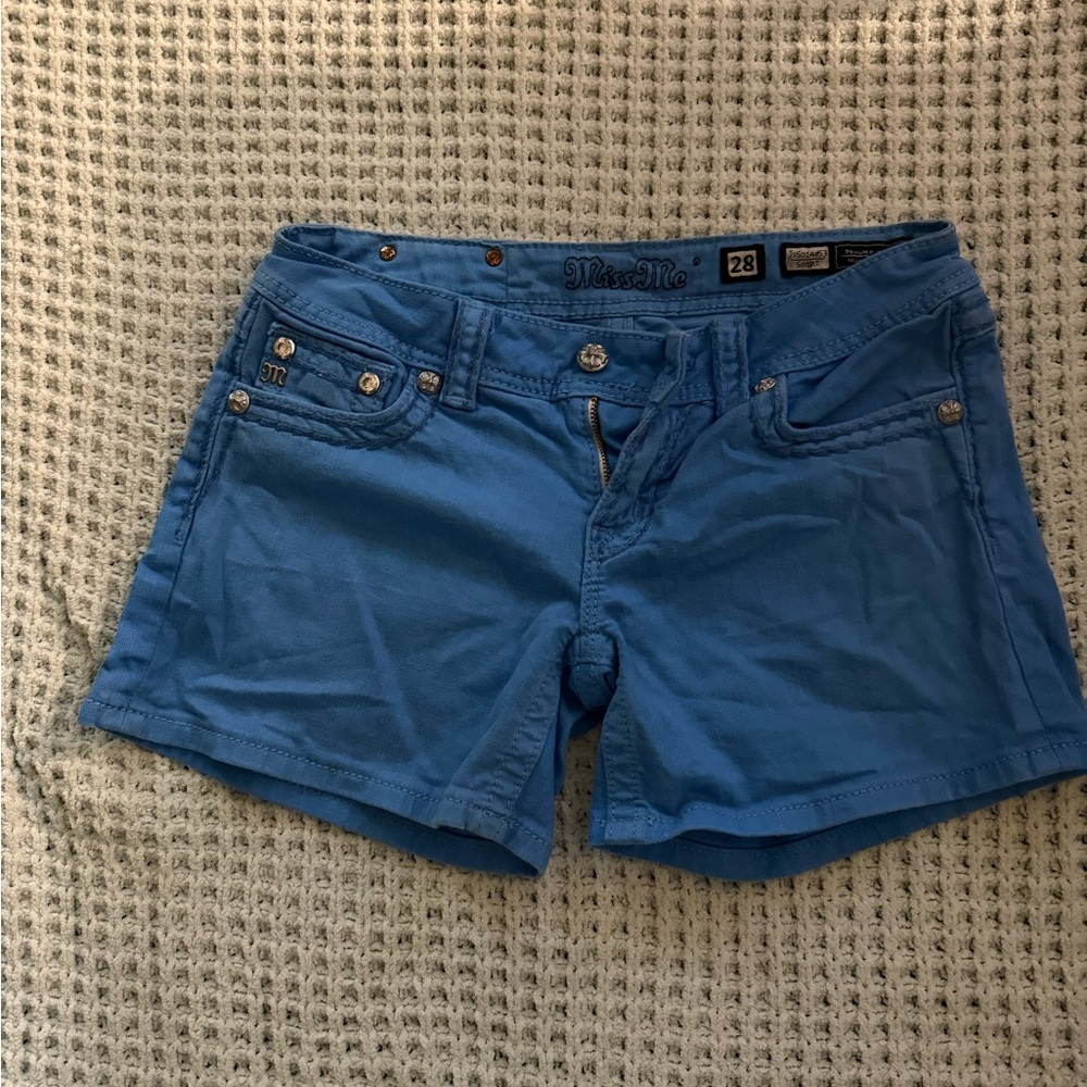 Miss Me Blue Jean Shorts